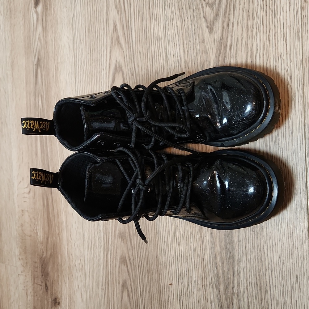 Dr. Martens Black Sparkle Boots